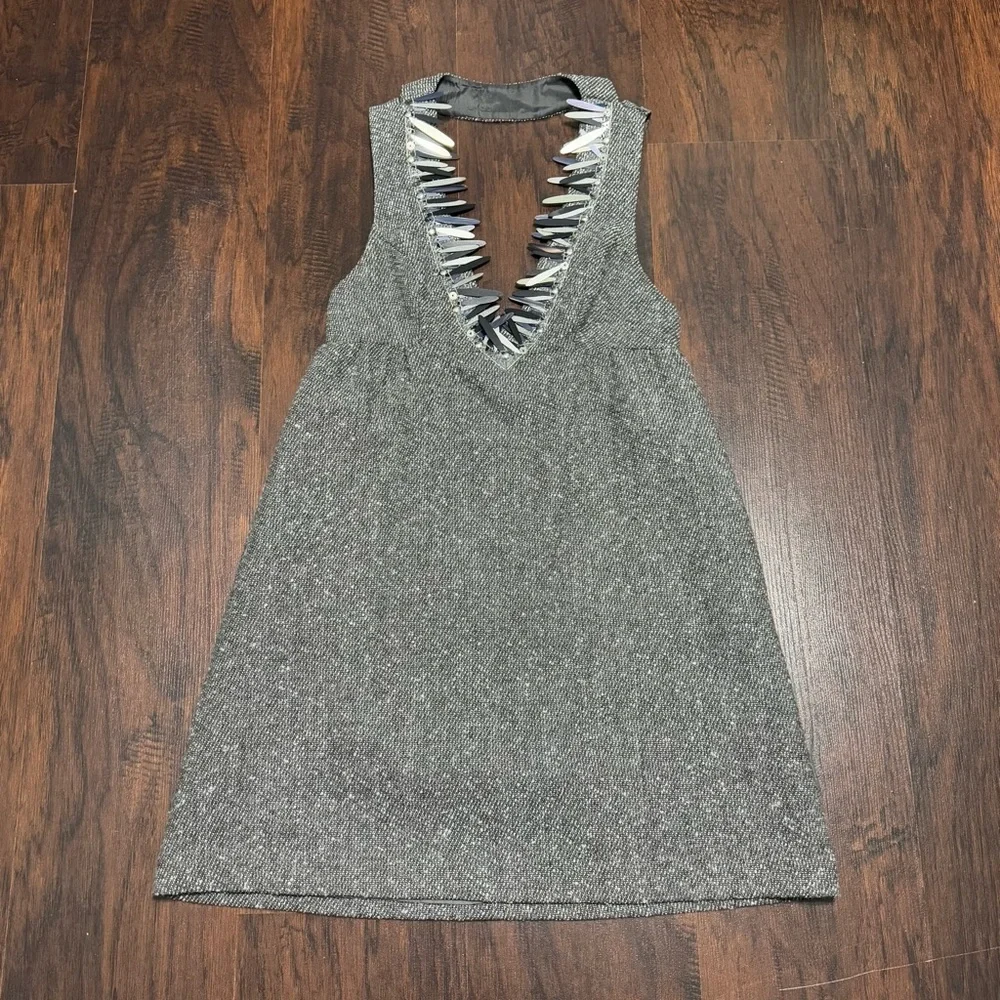 Anna Sui for Target Gossip Girls Collection Elegant Gray Sleeveless Dress 3 XS - Picture 10 of 16